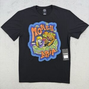 Genuine Shirt‎ "Money Drip" Embroidered Graphic Tee Unisex T-Shirt Size Med NWT